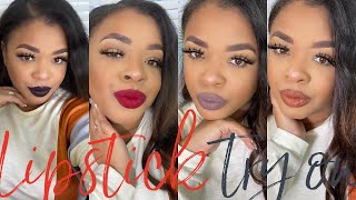 BEST Fall/Winter Lipsticks Try On | Lipstick Must Haves