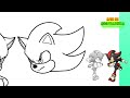 como desenhar sonic e shadow do filme sonic 3 cómo dibujar a sonic y shadow de la película sonic 3