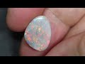 2.95 cts australian semi black opal solid lightning ridge cabochon loose gem stone