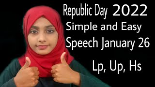 Republic Day Speech January 26|English Speech 2022|Speech on Republic Day |Easy and Simple Speech |