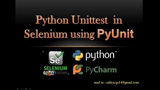 Python Unit Testing in Selenium WebDriver using PyUnit