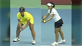 2011ＤＷＣ 女子シングルス １回戦　秋田史帆 VS 奈良くるみ