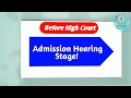 final hearing stage केस को फाइनल होने में कितने समय लगता हैं final hearing admission hearing