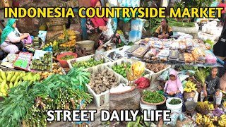 INDONESIA COUNTRYSIDE MARKET FOOD LIFE VLOG