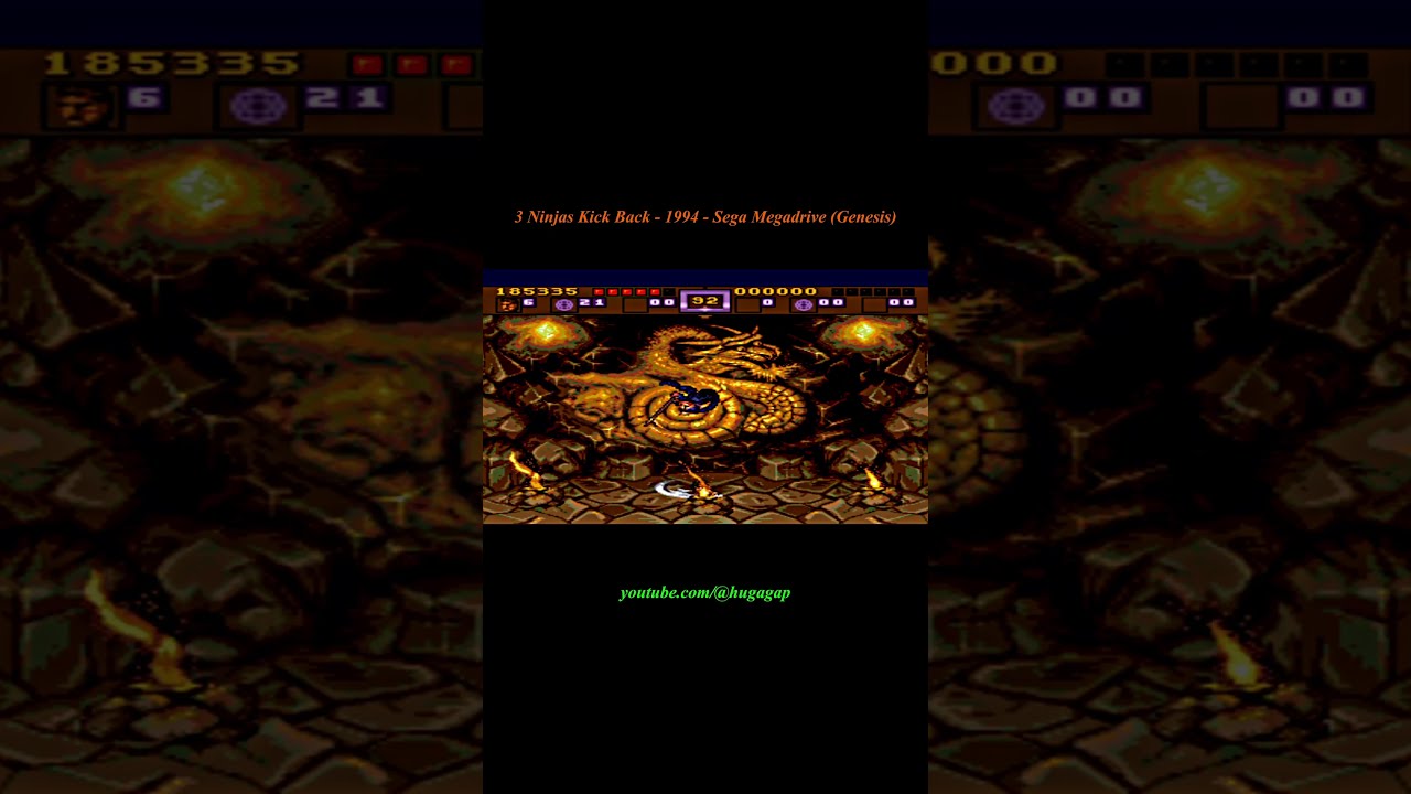 3 Ninjas Kick Back – Final Boss – 1994 – Sega Megadrive ( Genesis )