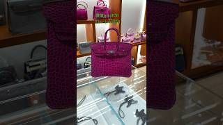 Birkin 鳄鱼皮实拍，店里有现货，欢迎来选 #hermes #爱马仕 #chanel #香奈儿 #celine #路易威登