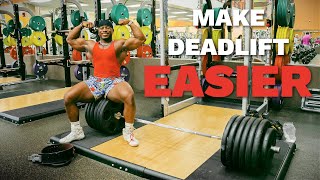 How to make deadlifting EASIER in a commercial gym