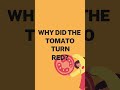 Why did the tomato turn red?