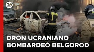 Dron ucraniano bombardeó Belgorod: 3 muertos