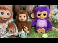 my baby monkey mango furreal peanut playful monkey fingerlings care n cuddle monkey comparison