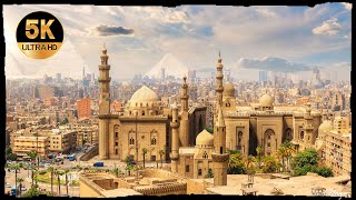 Cairo, Sultan Hassan \u0026 Al Rifa'i Mosques - Egypt ● 4K Ambient Sound [2022]