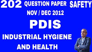 PDIS 202 Industrial Hygiene and Health Question Paper  Nov   Dec 2012