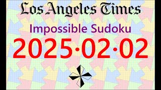 LA Times  Impossible Sudoku, Feb. 02, 2025