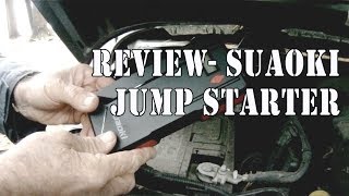 Review: SUAOKI P6 800A Portable Car Jump Starter got my 2015 Jeep Wrangler JK started.