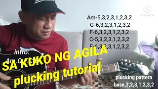 SA KUKO NG AGILA by Freddie Aguilar guitar plucking tutorial for beginners with lyrics and chords