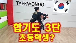 합기도3단 초등학생[호신술.낙법.발차기.스파링]쫌하네 I'm third degree in hapkido