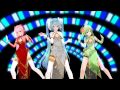 MMD-Gishinanki-Luka, Miku, IA, Rin and Gumi (HD)