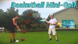 INSANE Mini-Golf Basketball TrickShot Challenge!!!