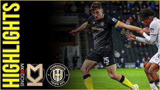 MK Dons 2-1 Harrogate Town Highlights