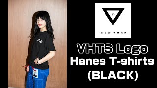 吉川桃加選手(禅道会 駒ヶ根道場) VHTS Logo Hanes T-shirts (BLACK) #ブラジリアン柔術