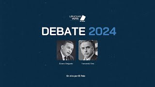 Debate presidencial entre Álvaro Delgado y Yamandú Orsi