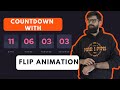How to create countdown time with incredible flip animation