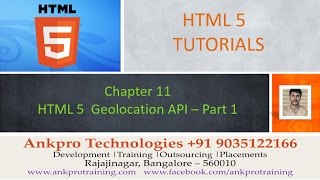 HTML 5 - Chapter 11 - Geo location API Part 1