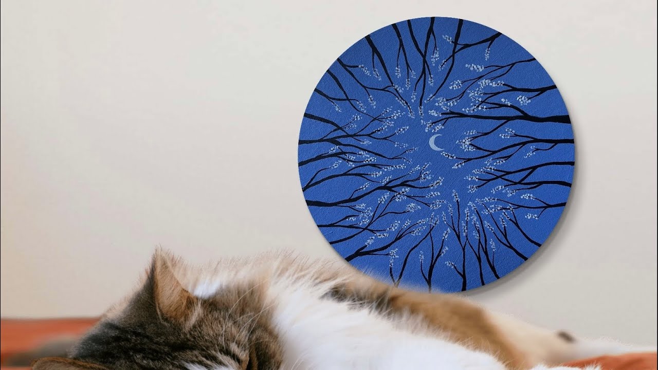 Beginners Painting Tutorial Moon And Flower Tree Step By Step Guide Youtube Beginners Painting Tutorial Moon And Flower Tree Step By Step Guide Youtube