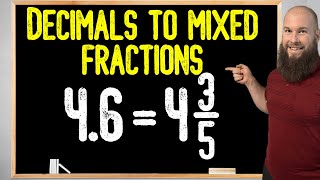 How To Convert Decimals To Mixed Fractions