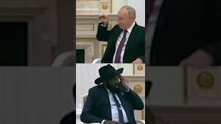 Putin Shows South Sudan President How to Put on Translation Earpiece