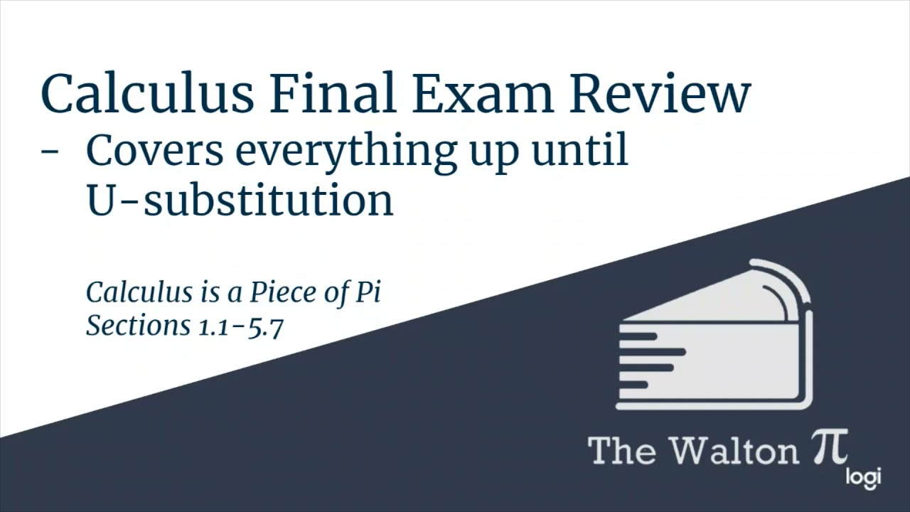 Calculus 1 Final Exam Review - YouTube