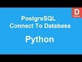 Python PostgreSQL Connect To PostgreSQL Database Server