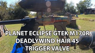 Planet Eclipse GTEK M170R with Deadlywind hAir 45 Trigger Valve