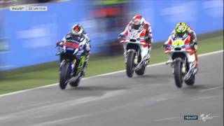 Aksi Jorge lorenzo seri Qatar motoGP 2016