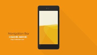 Xamarin Android Tutorial - Navigation Bar