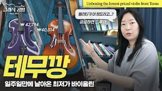 [ENG] EP52 테무깡! 테무 최저가 바이올린 세트 리뷰 / 소리비교 Unboxing the lowest priced violin from Temu