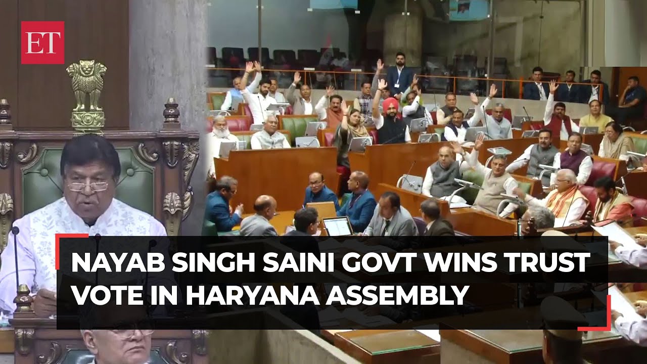 Nayab Singh Saini-led Haryana Government Wins Floor Test In State ...