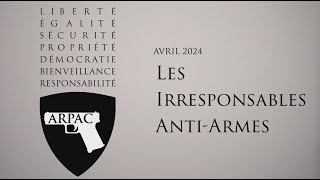 Les irresponsables opposants au port d'arme