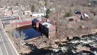 Farmington River- Collinsville, CT (DRONE FOOTAGE)