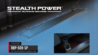 RBP-509-SP Stealth Power Running Boards Install — 2007 - 2018 Jeep Wrangler JK Unlimited 4-Door