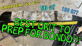 BEST GRIT FOR BONDO | BONDO PREP | WHAT GRIT TO PREP FOR BONDO | BONDO ON STEEL PREP