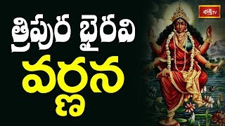 త్రిపుర భైరవి వర్ణన | Shakti Peetha Rahasyalu by Brahmasri Samavedam Shanmukha Sarma | Bhakthi TV