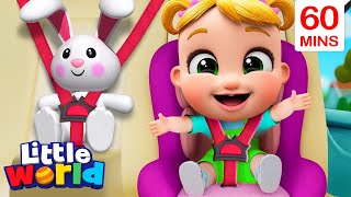 Seat Belt Song (Safety Belt) + More  Kids Songs & Nursery Rhymes by Little World