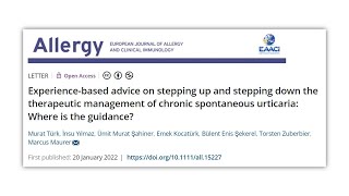 Experience-based advice on stepping up and down the management of CSU: Where is the guidance?