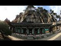 temple under a strange rock cliff jeongbagsa 기암절벽 아래 사찰 정방사