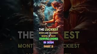 The Luckiest And Unluckiest Months in 2024 Part 2🔮#shorts #lawofattraction  #zodiacsigns #jesus