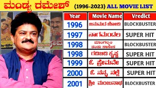 Kannada Comedy Actor Mandya Ramesh All Movies List (1996-2023) | Mandya Ramesh All Films List