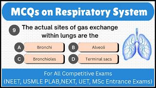 Top 30+ Respiratory system MCQs || Respiratory system quiz