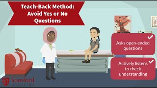 Avoiding Yes or No Questions - Teach-Back Method | MedAnimations