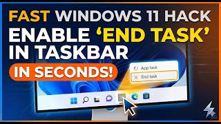 Stop Using Task Manager! Enable 'End Task' in Taskbar Fast
